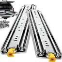 with Lock Heavy Duty Drawer Slides 12 14 16 18 20 22 24 26 28 30 32 34 36 40 44 48 52 56 60 Inch 210 Lbs Side Mount Full Extension Ball Bearing Rails Rail Tool Box Runner-W:76mm, 60 Inch