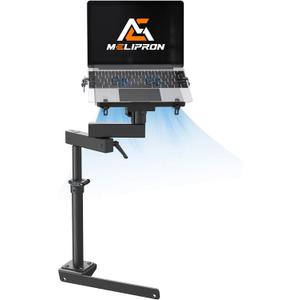 MELIPRON Truck Laptop Mount Fit for 2012-2023 Ram 1500-5500, No-Drilling Vehicle Laptop Holder for in-Truck Mobile Work