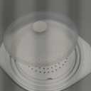 Large White Vegetable Steamer Microwave, Collapsible Microwave Veggie Steamer With Lid, Space-Saving Design, Freezer & Dishwasher Safe, 100% Food Grade Silicone For Cooking Veggies, Dumplings, 44oz