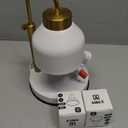 Candle Warmer Lamp, with 2 Bulbs,Timer & Dimmer,Compatible with Large Yankee Candle Jars,3 Wick Candles,Height Adjustable Electric Top Candle Melter,White,110-120v