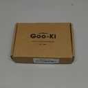 Goo-Ki 6 Pack Antique Brass Kitchen Cabinet Knobs,Retro Drawer Pulls,1 Inch Diameter Knob