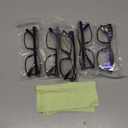 Reading Glasses,8 Pack Reading Glasses Blue Light Blocking for Men Women,Anti Eyestrain/Dryness/UV Lightweight Readers (Black)