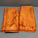 2 Panels Deep Orange Backdrop Curtain, 10 x 10 Feet Background Curtains for Parties, Weddings, Baby Showers, Bachelorette Halloween, Christmas Birthday Party Photoshoot Backdrop Curtains Decorations