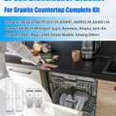 2 Pack Granite Dishwasher Mounting Bracket Kit Fits for All Solid Surfaces, Quartz, Corian, Granite, and Marble Countertops, Dishwasher Mounting Clips with Screws Replace 8269145 AP6012289