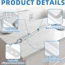 W10426979 24" Dishwasher Mounting Bracket Kit with Column Level and Screws for Granite and Quartz Countertops, Compatible with Whirlpool KitchenAid Maytag, Replaces 8269145 AH3632890 EA3632890
