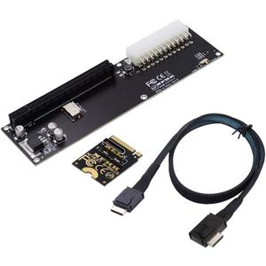 chenyang Oculink SFF-8612 to PCI-E 3.0/4.0 M.2 M-Key to PCIe 3.0/4.0 X16 Adapter for eGPU/GPD Win Max2 External Graphics Card & SSD