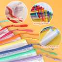 20pcs Mesh Zipper Pouch Bags, Puzzle Bags, A3 17x12 Inches Large Reusable Pouches for Organizing Classroom and Storage, Extra Large Zipper Pouch, Board Game Storage