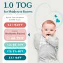 Love to Dream Swaddle UP, Baby Sleep Sack, Self-Soothing Swaddles for Newborns, Get Longer Sleep, Snug Fit Helps Calm Startle Reflex, New Born Essentials for Baby, 1.0 TOG, 5-8.5 lbs, Oatmeal