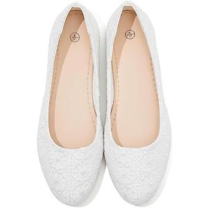 Dress Shoes for Women Round Toe Flats Shoes Lace Ballet Flats Dressy Comfortable Foldable Flats Low Heel Size 40