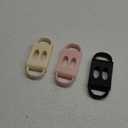 Dr. Browns Milestones 100% Silicone Baby Bottle Handles, Narrow, Black, Light Pink, Ecru, 3 Pack, 4m+