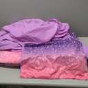 JQinHome Toddler Comforter for Girls,5 Piece Bed in A Bag 3D Unicorn Theme Bedding Set with 2 Pillowcases,1 Flat Sheet,1 Fitted Sheet(Unicorn,Toddler Size 42" x 57")