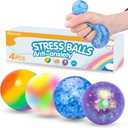 Stress Balls Set, Squishy Stress Ball, 4 Pack Squeeze Ball for Adults, Squeeze Ball for Adults Stress Relieve, Stress Relieve, Increase Entertainment, 4pcs Stress Balls