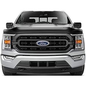 Auto Ventshade [AVS] Bugflector Hood Shield / Protector | Fits 2021 - 2025 Ford F-150, (Excludes Tremor, Platinum, King Ranch) | High Profile Bug Deflector - 1 pc., Dark Smoke | 23621