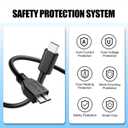 Micro B to USB C Hard Drive Cable, External Hard Drive Cord to USB C for Western Digital WD My Passport, Seagate, Toshiba Canvio, iPhone 15, PC, Mac, Samsung, LG, Moto, Pixel & Other USB-C Devices