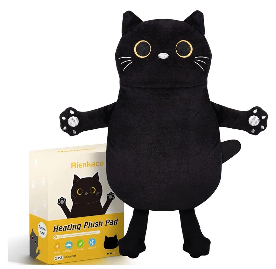 Microwave Heating Pad for Cramps Pain Relief, 16 * 12'' Moist Microwavable Period Menstrual Heating Pads for Cramps, Back, Neck Shoulder and Knee, Cute Stuffed Animal Heating Pad