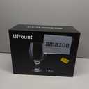 13 OZ Red&White Wine Glasses,Clear Water Goblets Set of 12,Multi-purpose Water Goblet Glasses Dessert Port Short Stemmed Drinking Glass for Party,Wedding,Home Bar