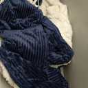 Heated Blanket - Queen Size Electric Blanket 84" x 90" Soft Flannel Heating Blanket with 10 Time Settings, 6 Heat Settings, Machine Washable with Over-Heat Protection (Navy Blue)