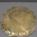 Phantomon 200 Pcs 14 Inch Gold Lace Paper Doilies Disposable Gold Foil Placemats for Cakes, Dessert Display, Dining Table, Weddings, Birthday Parties