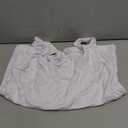 PINKMSTYLE Womens Square Neck Tank Tops Cute Double Layer Seamless Workout Tops Summer Sleeveless Shirts (X-Large, White)