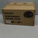 DAILYLIFE 16oz Disposable Coffee Cups with Lids & Sleeves-100 Pack, To Go Coffee Cups, Bulk Thickened Paper Cups for Hot Drinks, Leak Proof & DIY Customizable for Home, Office, Parties and Stores