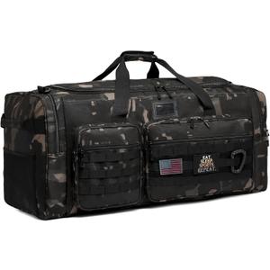 130L Extra Large Duffle Bag for Men, Heavy Duty Duffle Bag for Travel, Large Sports Gym Equipment Bag for Hockey Football Soccer Baseball Basketball & Team training, Dark CM