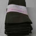 PurpleEssences Set of 12 Cloth Dinner Napkins 100% Cotton 18x18 Inch - Soft Durable Washable - Ideal for Farmhouse Party Spring Summer - Perfect Everyday Use Table Linen - Olive Green (18" x 18" (Set of 12))