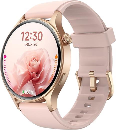 Fitpolo Smart Watch for Men Women,1.3" AMOLED Touchscreen Fitness Tracker, Make/Answer Calls, Heart Rate SpO2 Monitor, IP68 Waterproof, Sleep & Activity Tracking Smartwatch for Android Phones iPhone (Black)