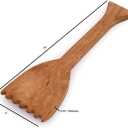 Grill Scrapers Acacia Wood, BBQ Grill Brush with Long Handle Barbecue Cleaning Tools Grill Cleaning Brush for Multi Types Grill Grates, Kitchen (14" X 4" X 0.75")