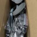 Lianjindun Toilet Safety Rails, Adjustable Toilet Frame for Elderly, Seniors, Handicap & Disabled, Foldable Handicap Toilet Handles Fit Any Toilets (Gray)