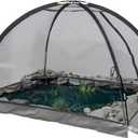 Ponds Cover Dome Net - 13X17FT for Outdoor Fish Koi Leaves Garden Winter Protection Netting Plant Covering Tent with Zipper Stakes