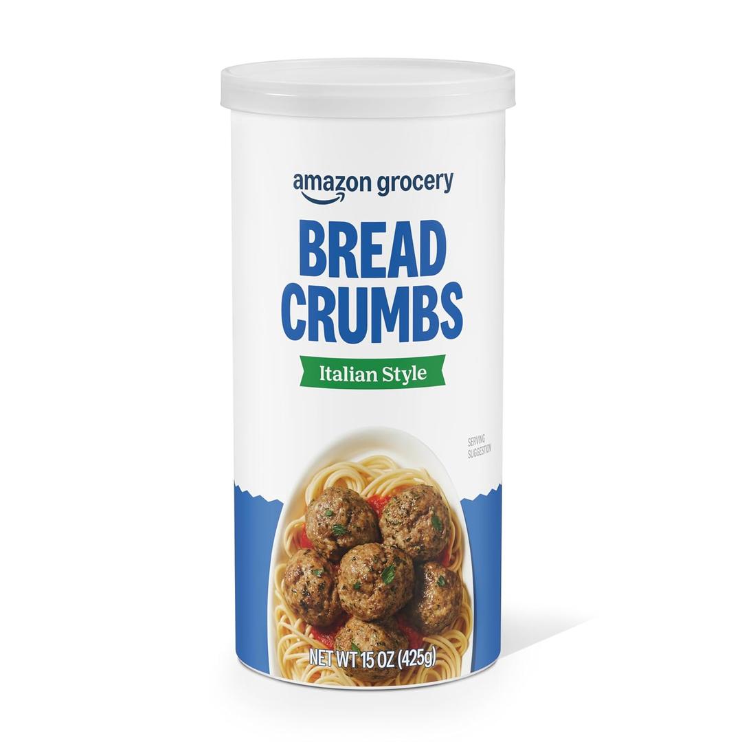 Amazon Grocery, Italian Style Bread Crumbs, 15 Oz (EXP 03/03/28)