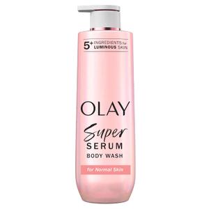 Olay Super Serum Body Wash for Normal Skin, 24hr Long Lasting Hydration, 5+ Ingredient Serum Complex for Bright Even Firm Luminous Skin, 20 fl oz