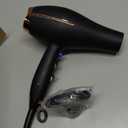 INFINITI PRO by CONAIR Hair Dryer, 1875W Blow Dryer with Diffuser and Concentrator, Ceramic Technology, 3 Heat & 2 Speed Settings, Cold Shot Button, Black