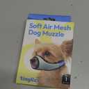 Dog Muzzle, Breathable Mesh Muzzle for Small Sized Dogs, Soft Muzzles to Prevent Biting, Adjustable Comfort Fit, Training Allows Panting and Drinking, Black, (Snout 3.9"-4.3")