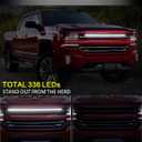 36.6" DRL LED Grill Lights Kit for 2014-2018 Chevy GM Silverado Accessories Front Grill Accent Lights Bar Position Light Marker Light