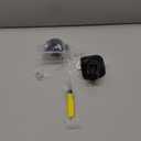 BQLZR Black Luggage Wheels Replacement Plastic Left & Right Swivel Luggage Suitcase Caster Wheels with 4 Holes,Hole Pitch (1.3"/1.54"/1.77"/1.18") 360 Degree Rotation (W041-2-Small)