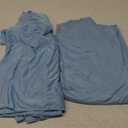 8 x 10ft Baby Blue Backdrop Curtains for Baby Shower, Wrinkle Free Polyester Drapes for Backdrop Light Blue Photo Background Soft Fabric Back Drop for Birthday Wedding Party Decoration 2 Panels