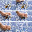 Pioggia Vinyl Tablecloth with Flannel Backed Waterproof Oil-Proof PVC Table Cloth Wipeable Spill-Proof Plastic Table Cover for Indoor and Outdoor(Flower, 60 x 84 Inch Rectangle)