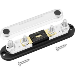DaierTek 400 Amp ANL Fuse Holder Kit M10 Stud Terminals Max 750A for Car Truck Boat