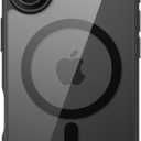 JETech Magnetic Case for iPhone 17 6.3-Inch Compatible with MagSafe, Shockproof Phone Bumper Cover, Solid Color Matte TPU Frame, Anti-Scratch Clear Back (Black)