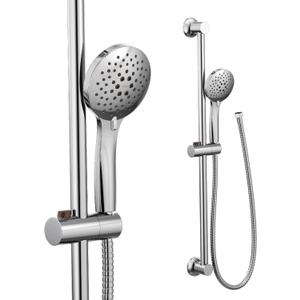 Moen Chrome Eco-Performance 5-Function Handheld Removable Shower Head, Adjustable 30-Inch Slide Bar and 69-Inch Long Hose, 3558EP