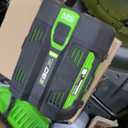 EGO Power+ Electric Lawn Mower, Self-Propelled Cordless with Select Cut and Touch Drive, Includes (2) 56V 4.0Ah Batteries and Rapid Charger  LM2132SP-2