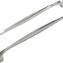 Hickory Hardware 1 Pack Solid Core Kitchen Cabinet Pulls, Luxury Cabinet Handles, Hardware for Doors & Dresser Drawers, 12 Inch Hole Center, Satin Nickel, Twist Collection