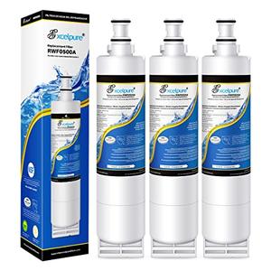 EXCELPURE 4396508 Refrigerator Water Filter Replacement for Whirlpool EDR5RXD1, 4396510, KitchenAid 4392857, EveryDrop FILTER 5, Kenmore 9010, NL240 LC400V WF285 R-9010 WF-NL300 WSW-1, RWF0500A, 3PACK