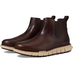 Cole Haan Men's Zerogrand Remastered Waterproof Chelsea Boot (9, Dark Coffee/Dark Roast/Oxford Tan)
