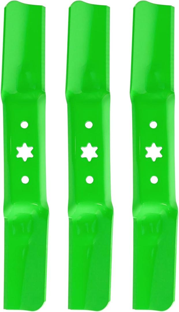 50 Inch Deck Mower Blade Replaces OEM 942-05052A 742-05052A CMXGZAM110155 Compatible with Cub Ca det RZT50 XT1 LT50 XT2 ZT1 ZT2 , Cut MTD, Troy-Bi lt, Craftsman Z550 Z500, Zero Turn Lawn Mower 3 PACK