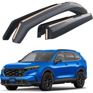 Goodyear Shatterproof in-Channel Window Deflectors for Honda CR-V (CRV) 2023-2025, Rain Guards, Window Visors for Cars, Vent Deflector, Car Accessories, 4 pcs - GY007998