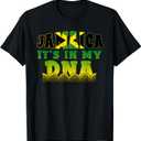 Jamaican Flag Jamaica It`s in My DNA Men Women Kids Gift T-Shirt Male Small