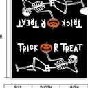 Halloween Skull Mailbox Cover 21x18 Inch, Trick Or Treat Post Letter Box Covers, Halloween Spooky Magnetic Waterproof Mail Wraps for Outdoor Yard Garden Standard Mailbox Decor