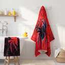 Peryiter 2 Pcs Spider Hooded Towel Bath Beach Quick Dry Towels Swimming Bath Shower Pool Travel Trips Vacations Absorbent Soft Beach Blanket, 58 x 28 Inches